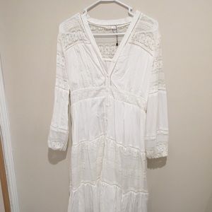 Boho white dress